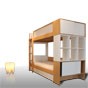 J4KID - Shanghai | Beds | Double bed with vertical ladder | L240  H176  D100cm